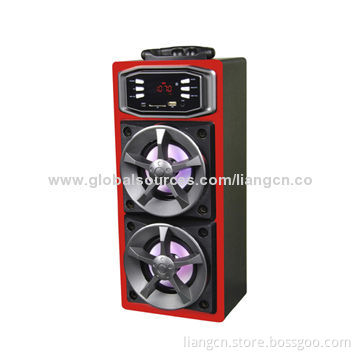 Home Theater with FM Radio USB/SD Function Bluetooth Wooden Speaker